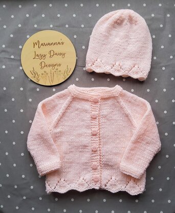 Annalisa Baby Cardigan Jacket and Hat