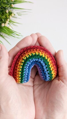 Rainbow crochet pattern, easy crochet rainbow