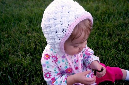 Diagonal Weave Baby Bonnet