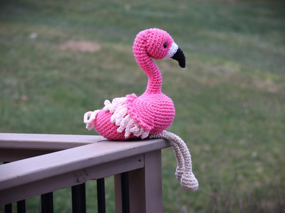Flamingo Amigurumi Crochet pattern by HookingCuteCreations