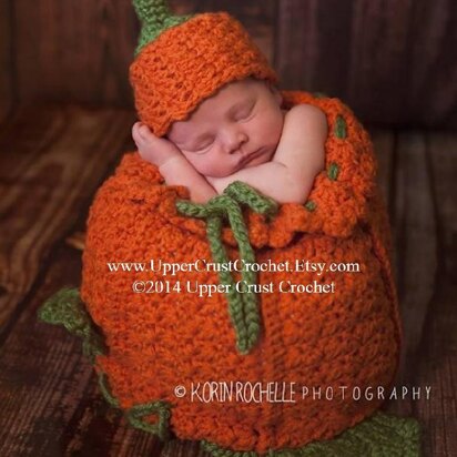 Little Pumpkin Cocoon and Beanie