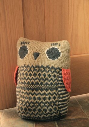 Owl Doorstop in Rowan Pure Wool DK - Downloadable PDF