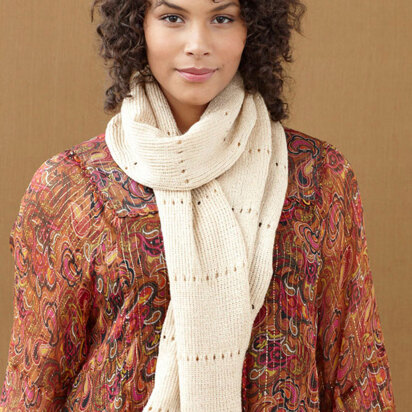 Shangri-La Scarf in Lion Brand Vanna's Glamour - 90616AD