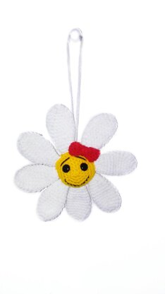 Flower pendant  crochet pattern