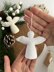 Christmas crochet angel ornament no sew amigurumi pattern