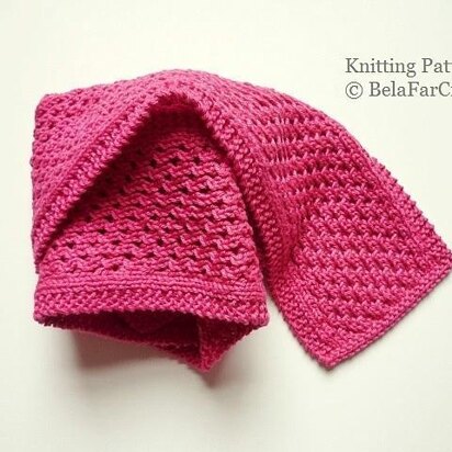 Cotton Eyelet Scarf