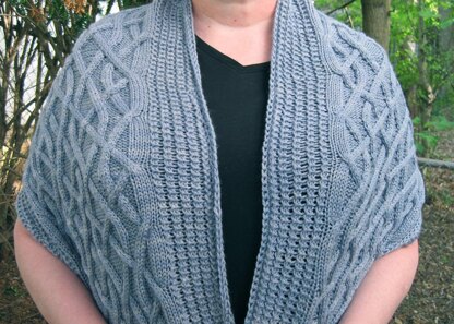 Warm Leitrim Pocket Shawl