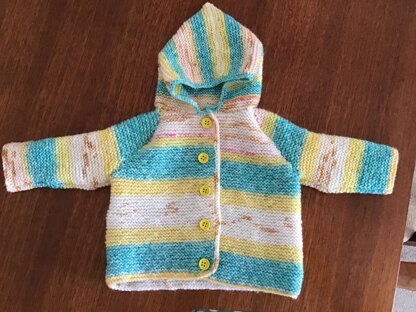 striped baby jacket