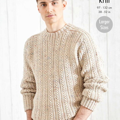 Sweaters Knitted in King Cole Merino Blend DK - 5809 - Downloadable PDF