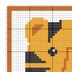 C2C Tiny Baby Tiger Blanket Intarsia Graphgan 60x60 Crochet Pattern