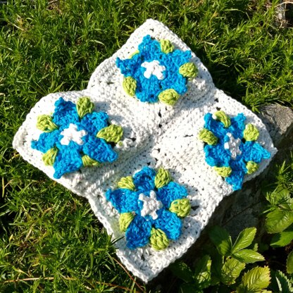 Gentian 8 inch square