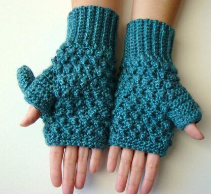 Teal Convertible Mittens