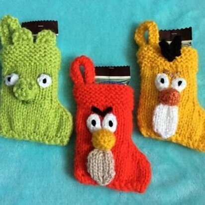 Angry Bird Faces Stockings