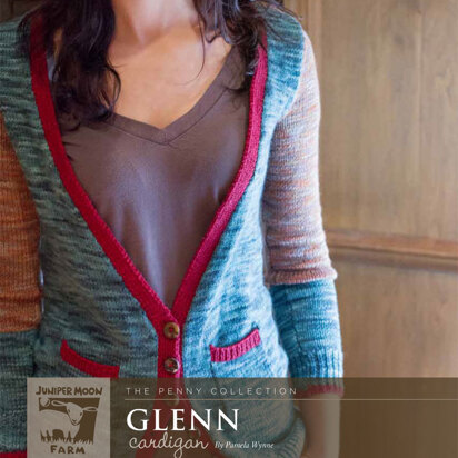 Glenn Cardigan in Juniper Moon Farm Findley DK and Findley DK Dappled