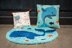 Vervaco Whales Fun Cross Stitch Cushion Kit - 40 x 40 cm