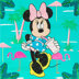 Crystal Art Minnie on Holiday, 18x18cm Card Diamond Painting Kit