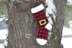 Plaid Santa Christmas Stocking