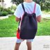 Easy Tunisian Drawstring Backpack