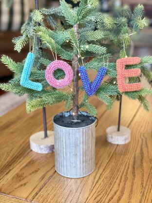 Christmas Letter Ornaments