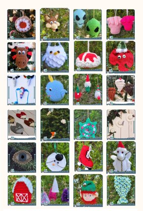 Advent Calendar Christmas Ornaments