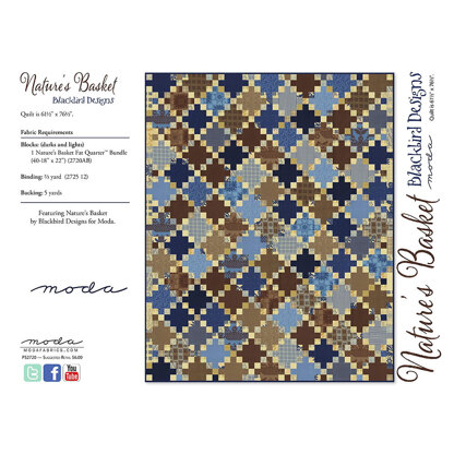 Moda Fabrics Nature's Basket Quilt - Downloadable PDF