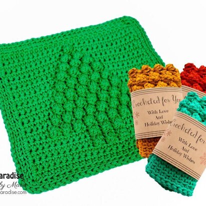 Christmas Tree Dishcloth