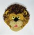 Knitted Applique Lion Cushion