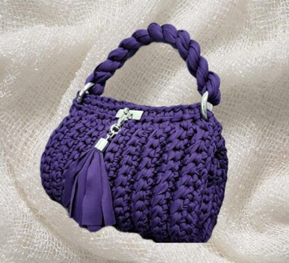 Crochet purple Bag