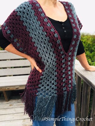 Misty Morning Poncho Top