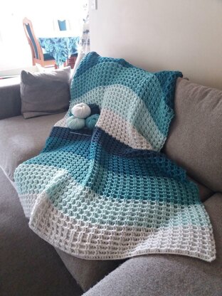 Crochet Me A River Throw