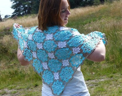 Shawl blue lagoon