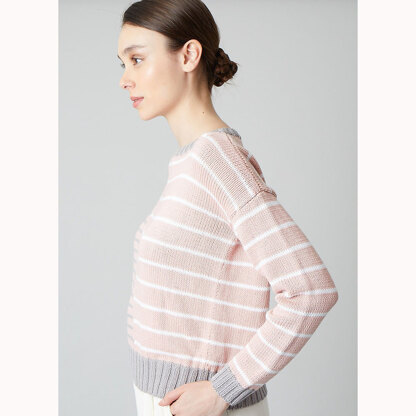 Margaux Sweater - Knitting Pattern For Women in Debbie Bliss Piper