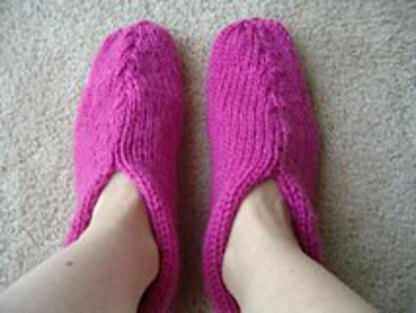 Sage - 12ply easy knit slippers