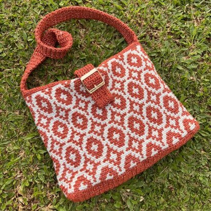 Shooting stars shoulder bag crochet pattern