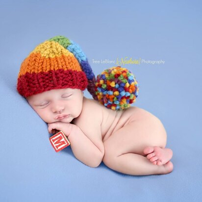 Rainbow Baby Stocking Cap Hat Photography Prop