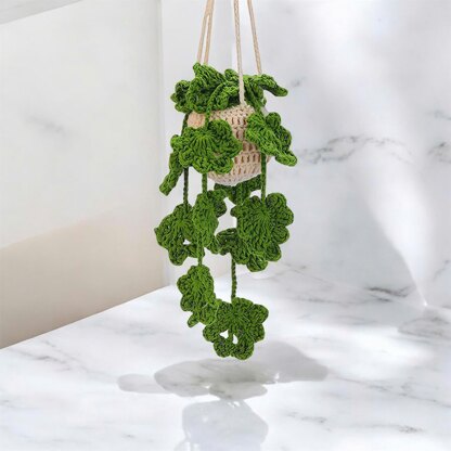 Hollow Green Plant Car Hanging