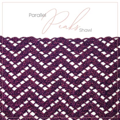 The Parallel Peaks Shawl