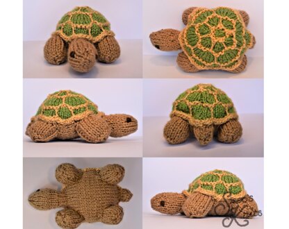 Three Tortoises Turtles Zoo Toy Knitting Pattern Snoo's Knits