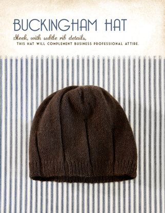 Buckingham Hat in Blue Sky Fibers Royal Petites - 1255 - Downloadable PDF