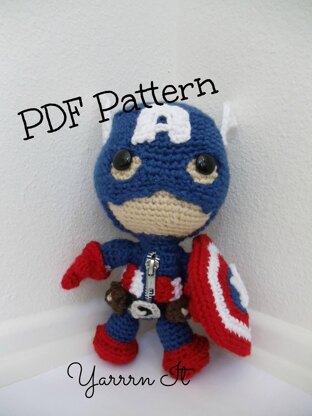 Captain America Sackboy Amigurumi