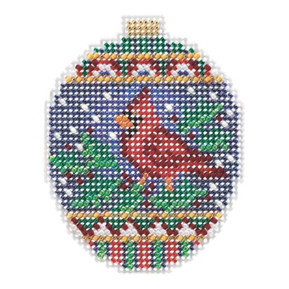 Mill Hill Ruby Diamond Counted Cross Stitch Ornament Kit