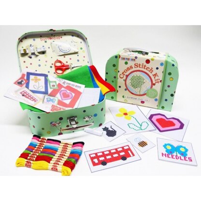 Buttonbag Cross Stitch Suitcase Kit - BBCROSS