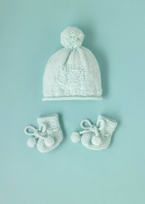 Woodland Friends - Free Layette Booties Knitting Pattern For Babies in Paintbox Yarns Baby DK