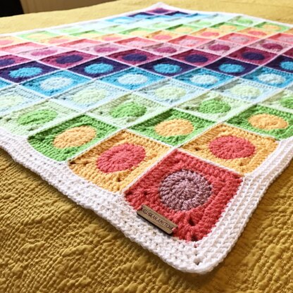 The Spotty Chameleon Crochet Blanket
