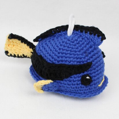 Tanzy the Blue Tang Scrubby Amigurumi