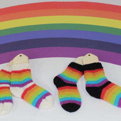 Baby Simple Rainbow Socks (Circular)