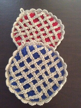 Cherry Pie and Blueberry Pie Potholders