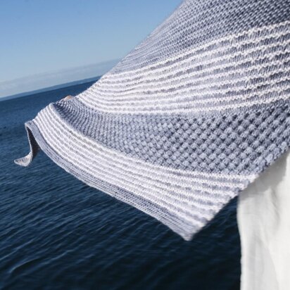 Saltwater Taffy Shawlette - knitting pattern