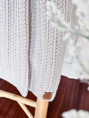 Braided Wheat Crochet Blanket