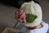Crocheted Cap with Flower size Child to Adult